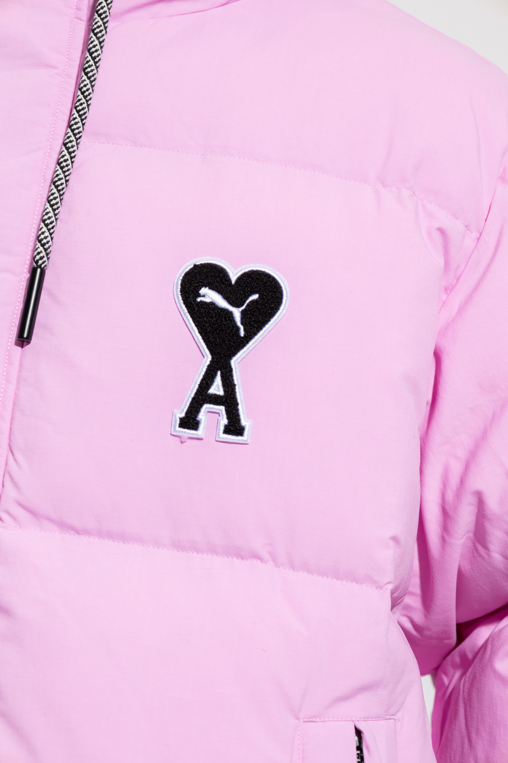 Ami Alexandre Mattiussi Puma X Ami Puffer Jacket In Pink